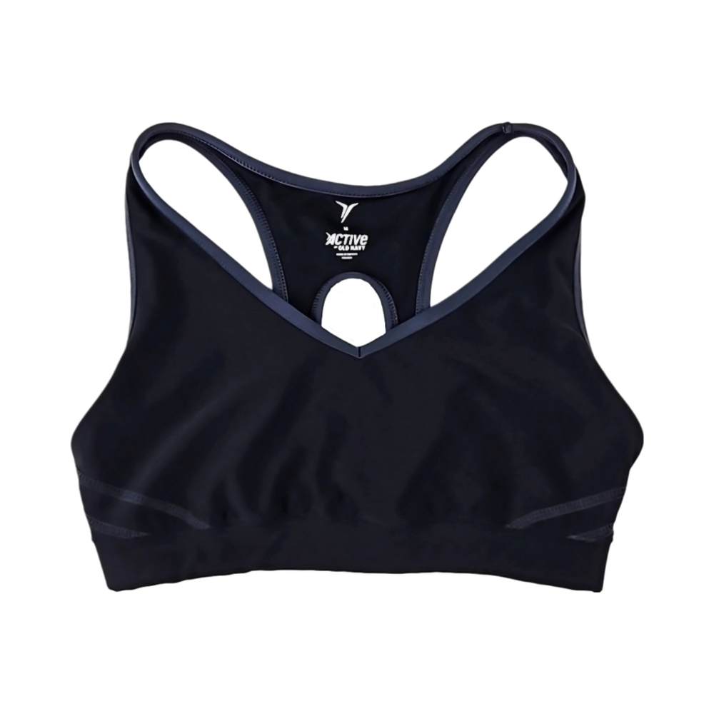 Black Sports Bra Black